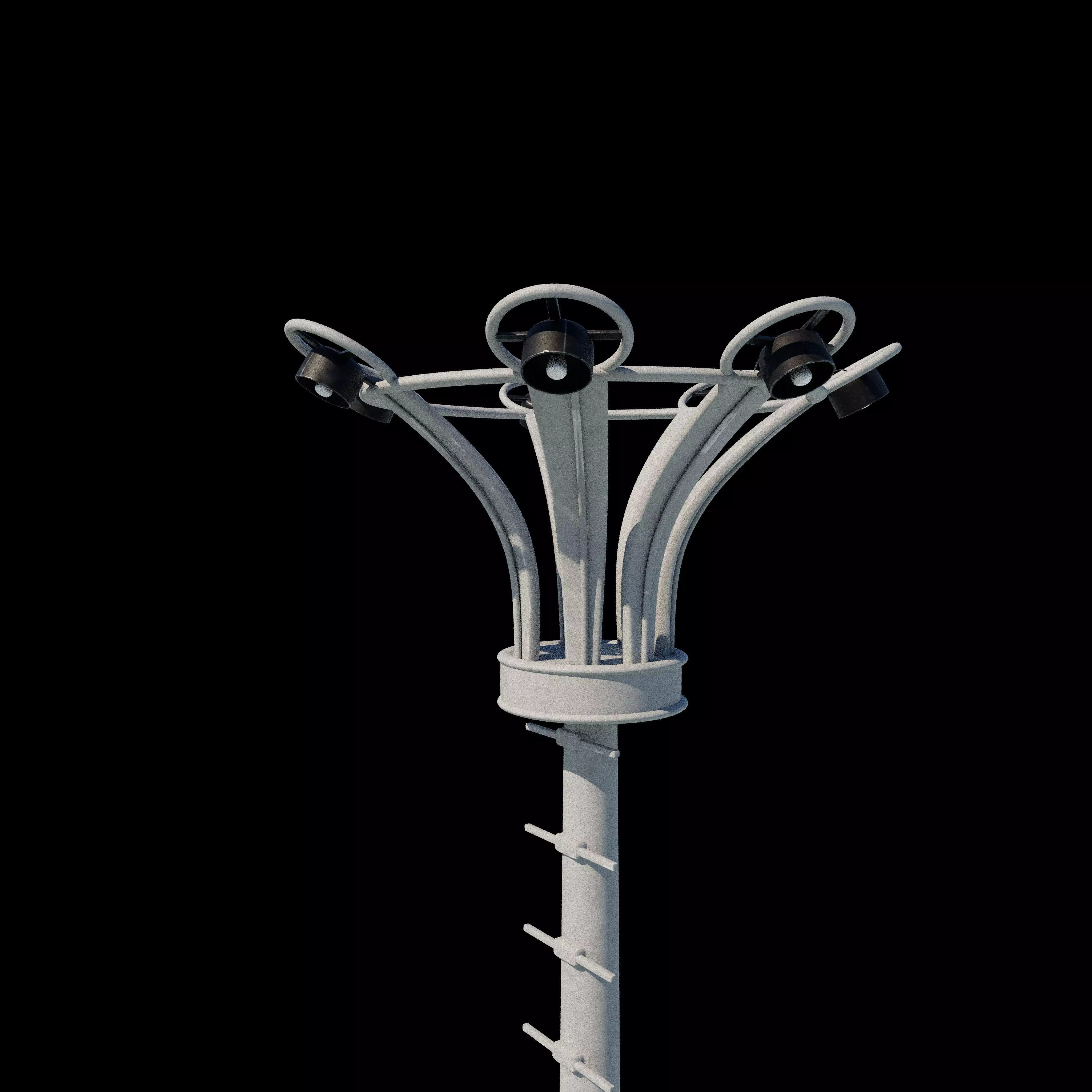 Stadium Light Tower 3D model_4