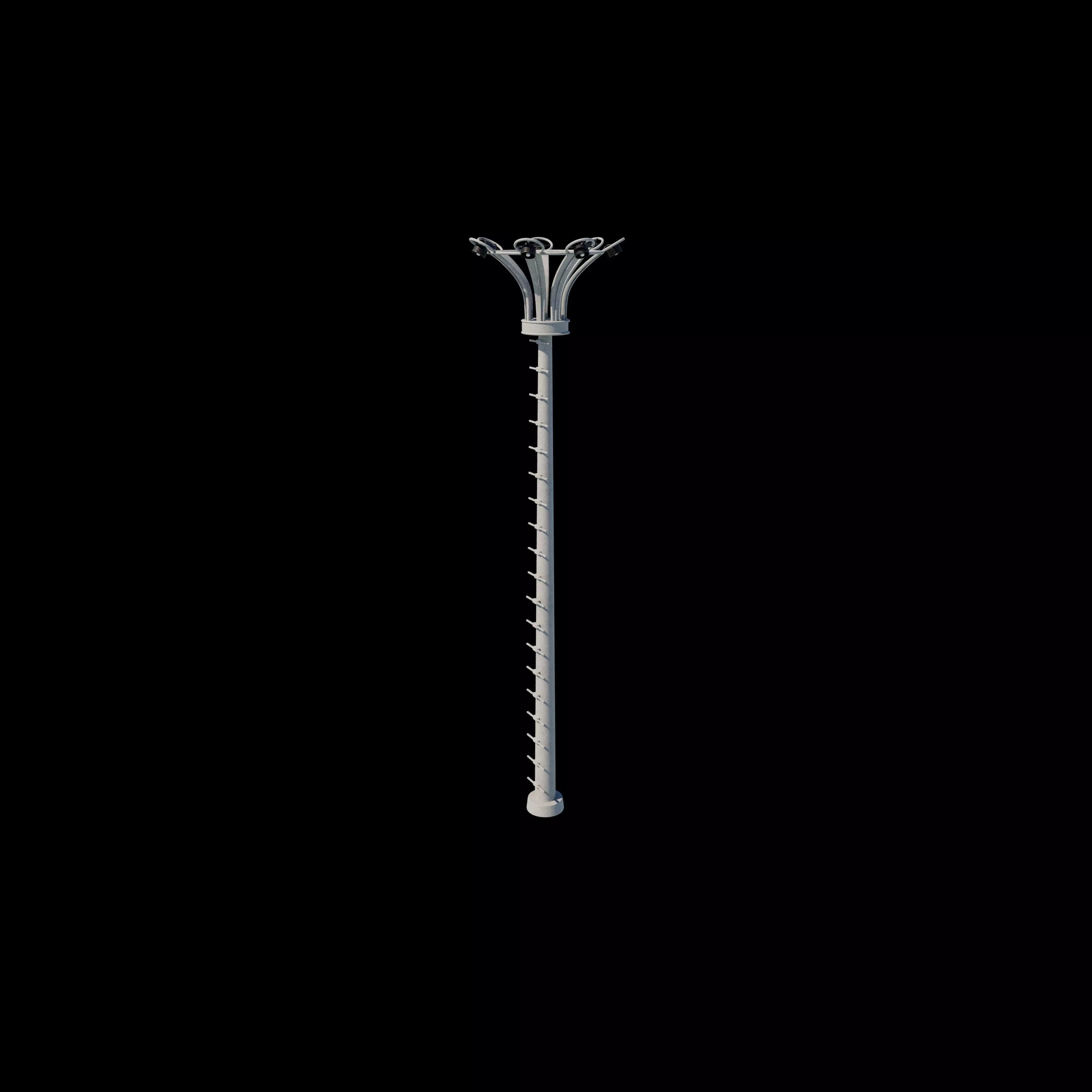 Stadium Light Tower 3D model_3