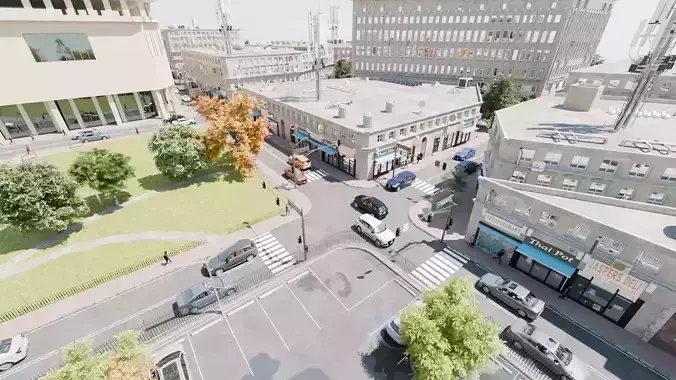 Downtown City Pack 3D model