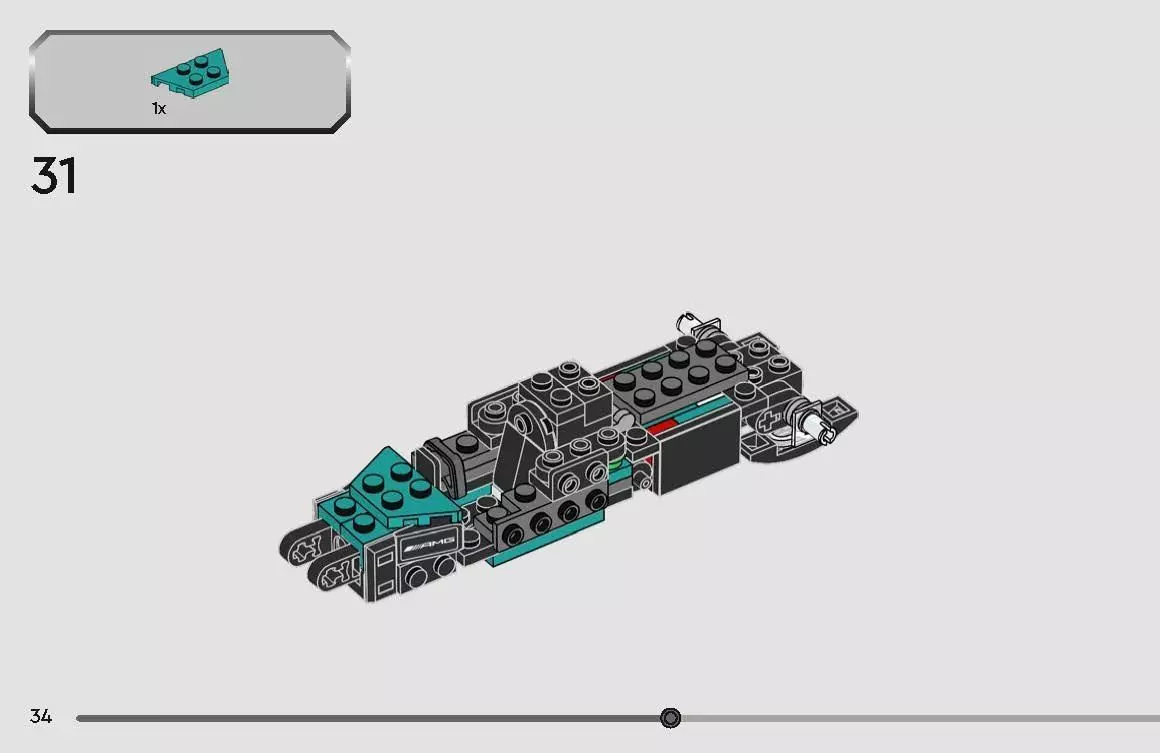 TwindBricks3D - 77244  Mercedes-AMG PETRONAS F1 Team W15  3D print model_33