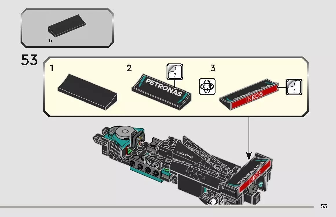 TwindBricks3D - 77244  Mercedes-AMG PETRONAS F1 Team W15  3D print model_52
