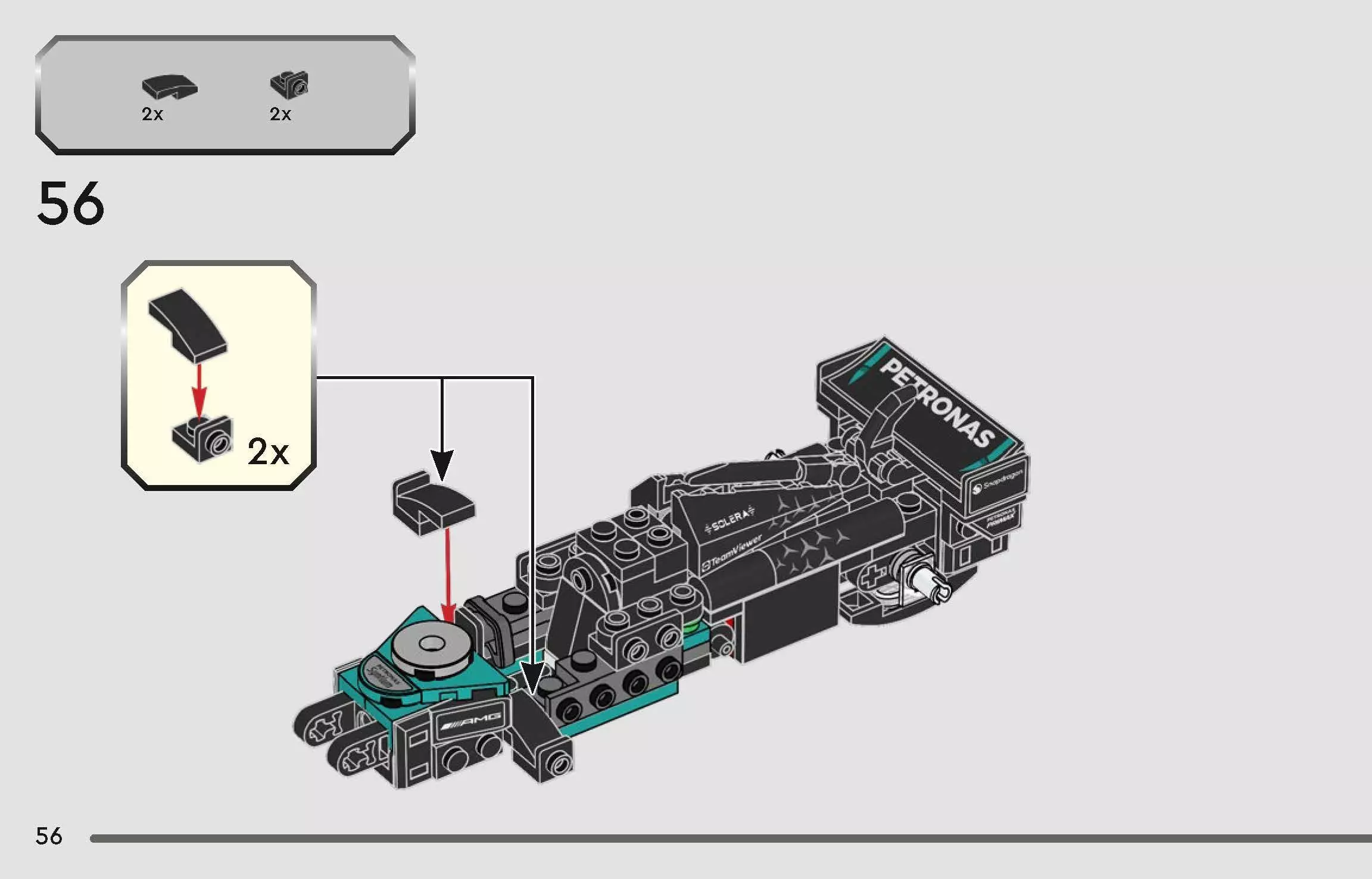 TwindBricks3D - 77244  Mercedes-AMG PETRONAS F1 Team W15  3D print model_55