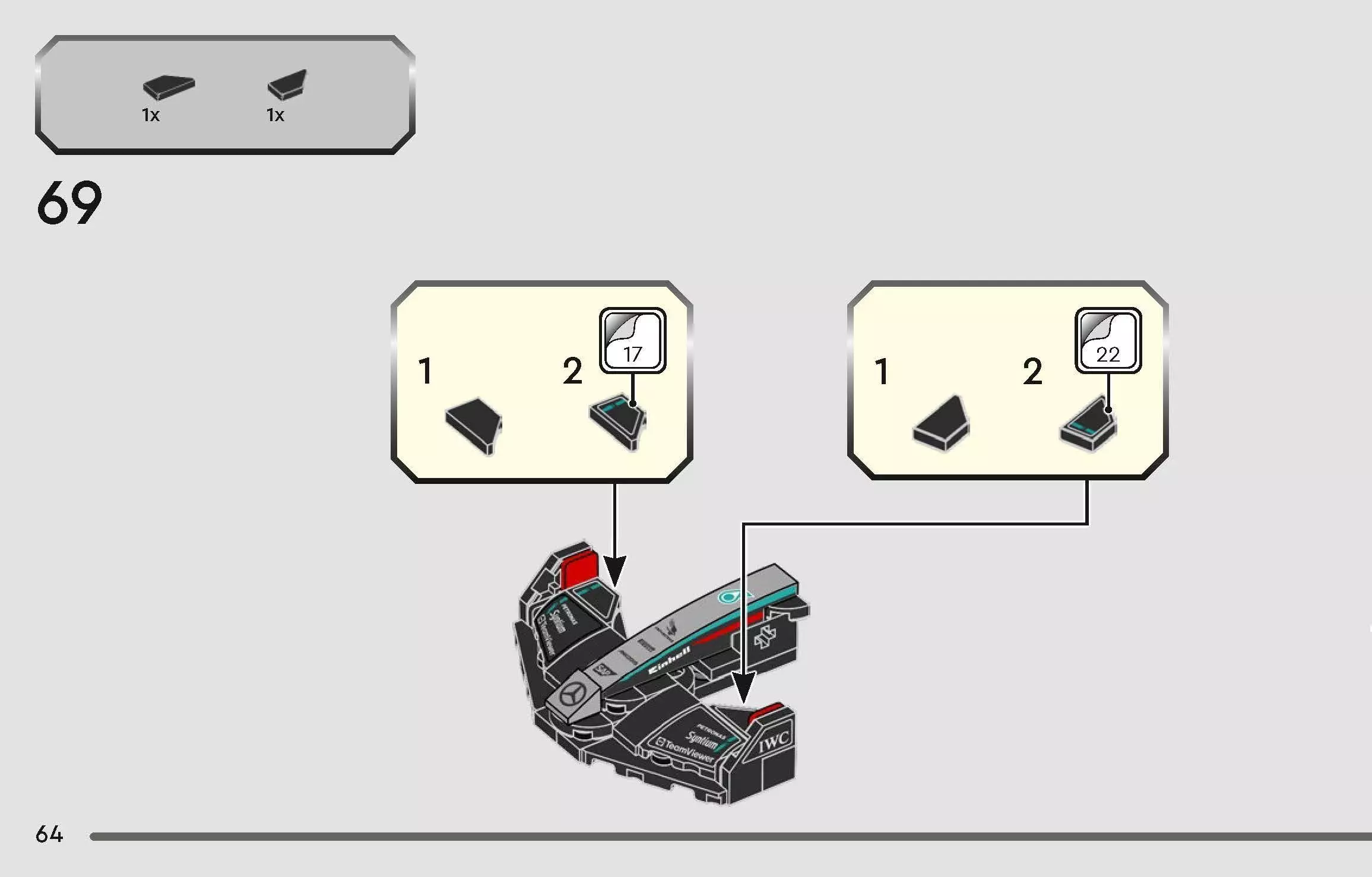 TwindBricks3D - 77244  Mercedes-AMG PETRONAS F1 Team W15  3D print model_63