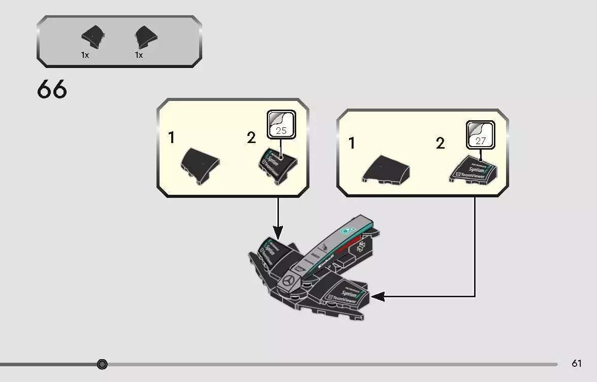 TwindBricks3D - 77244  Mercedes-AMG PETRONAS F1 Team W15  3D print model_60