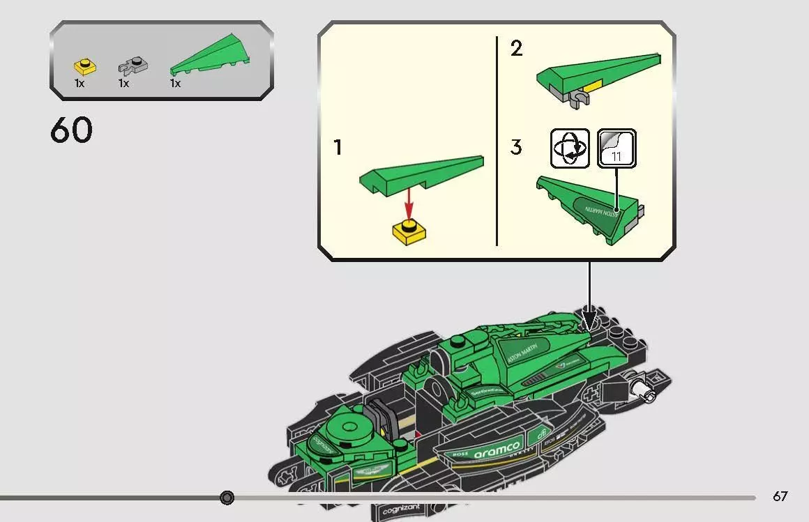 TwindBricks3D - 77245  Aston Martin Aramco F1 AMR24 3D print model_51