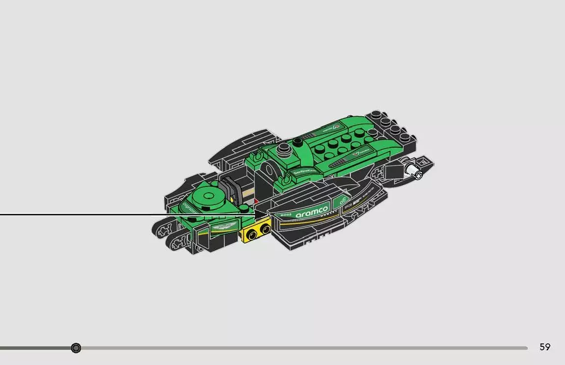 TwindBricks3D - 77245  Aston Martin Aramco F1 AMR24 3D print model_54
