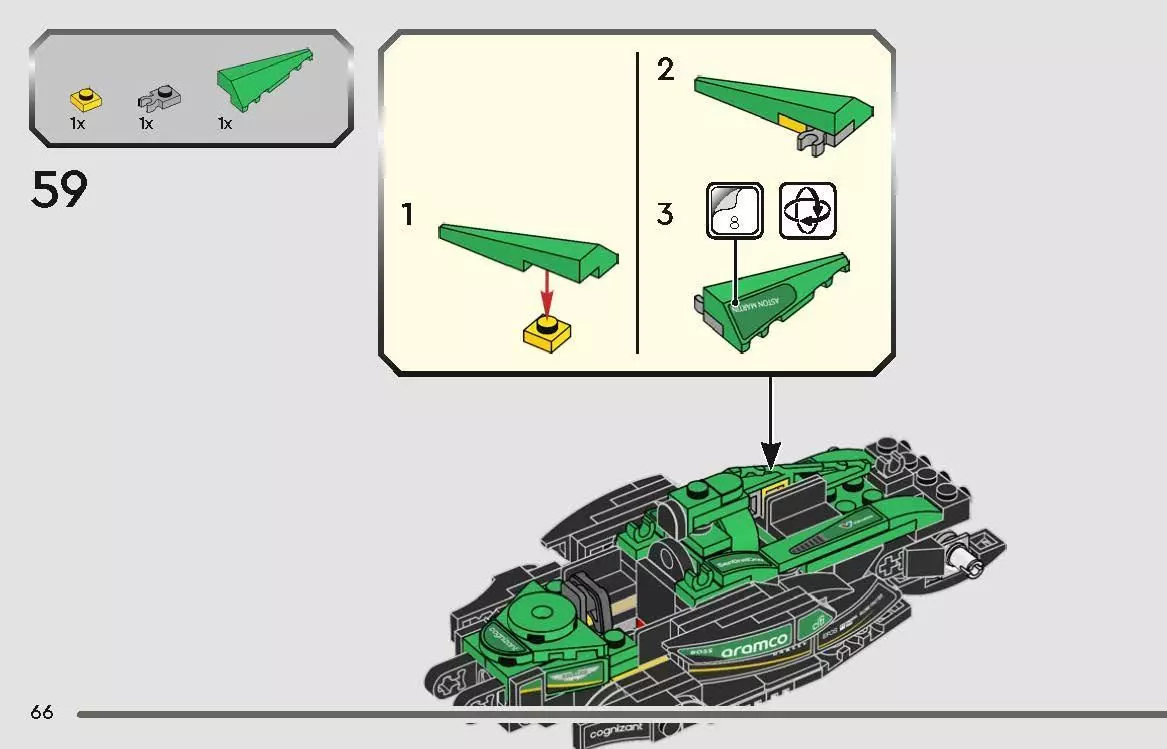 TwindBricks3D - 77245  Aston Martin Aramco F1 AMR24 3D print model_57