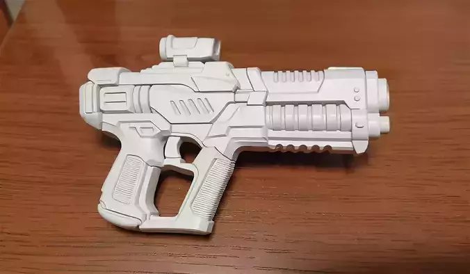Sci-Fi Handgun 3D Printable