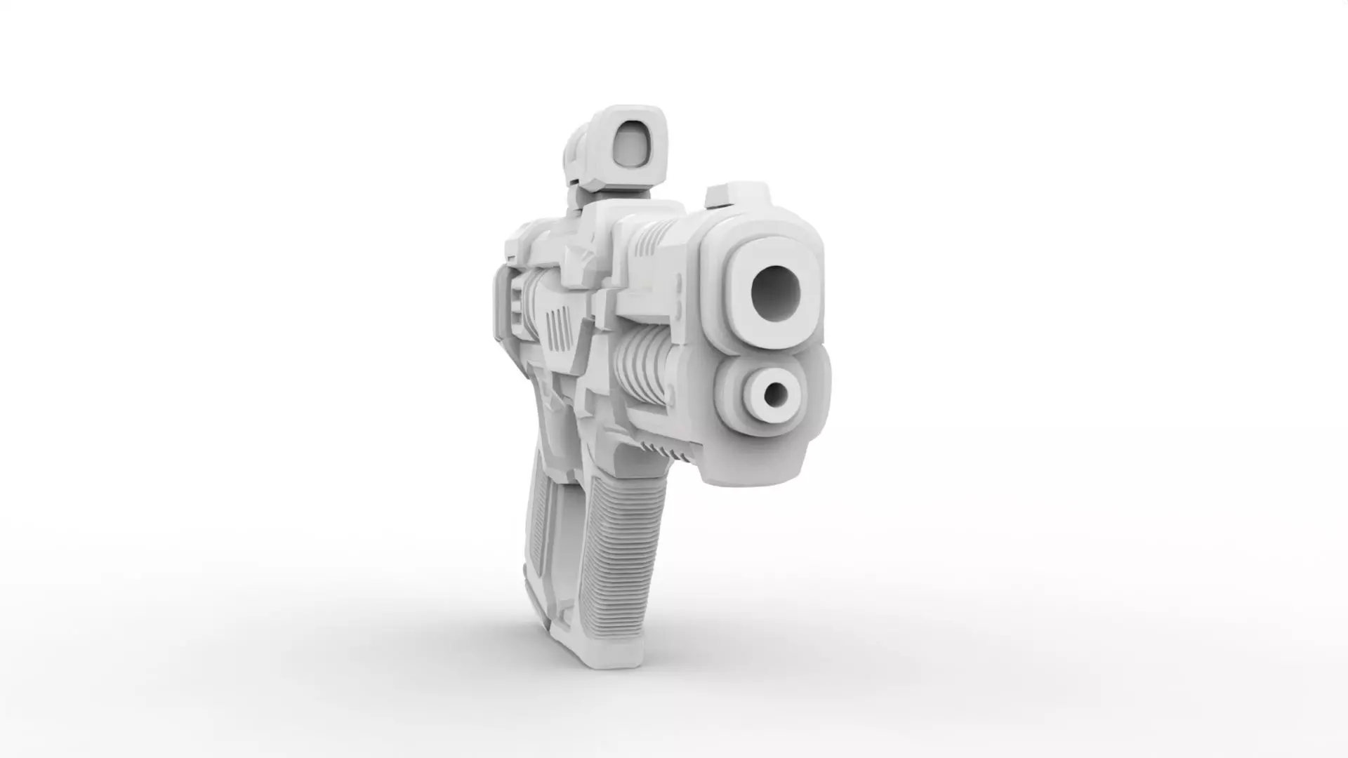 Sci-Fi Handgun 3D Printable 3D print model_4