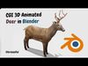 2Pack Deer and Zebra OBJ 3D Model Collection_1