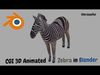 2Pack Deer and Zebra OBJ 3D Model Collection_2