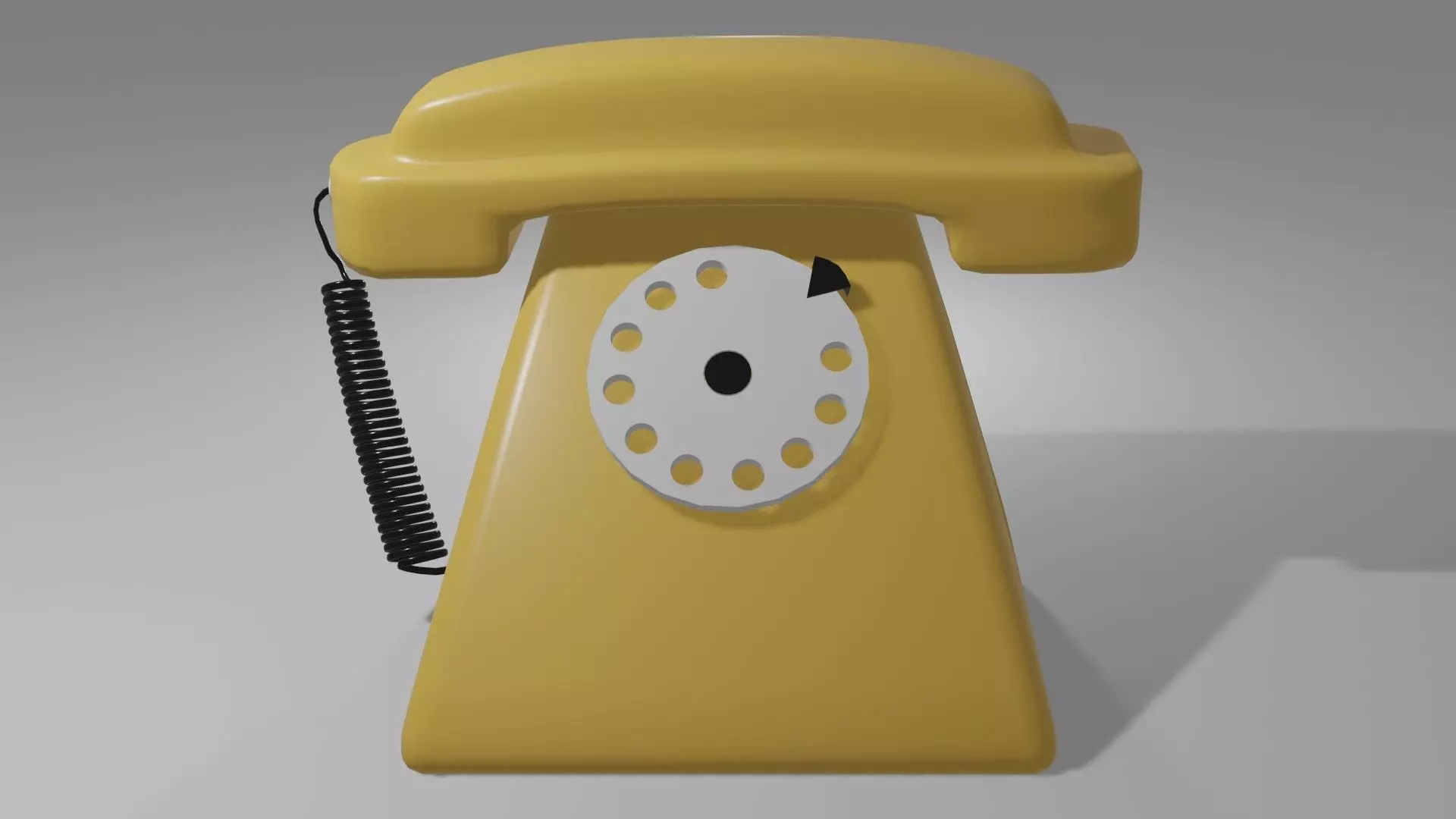 Old phone OBJ and Blend 3D model_0