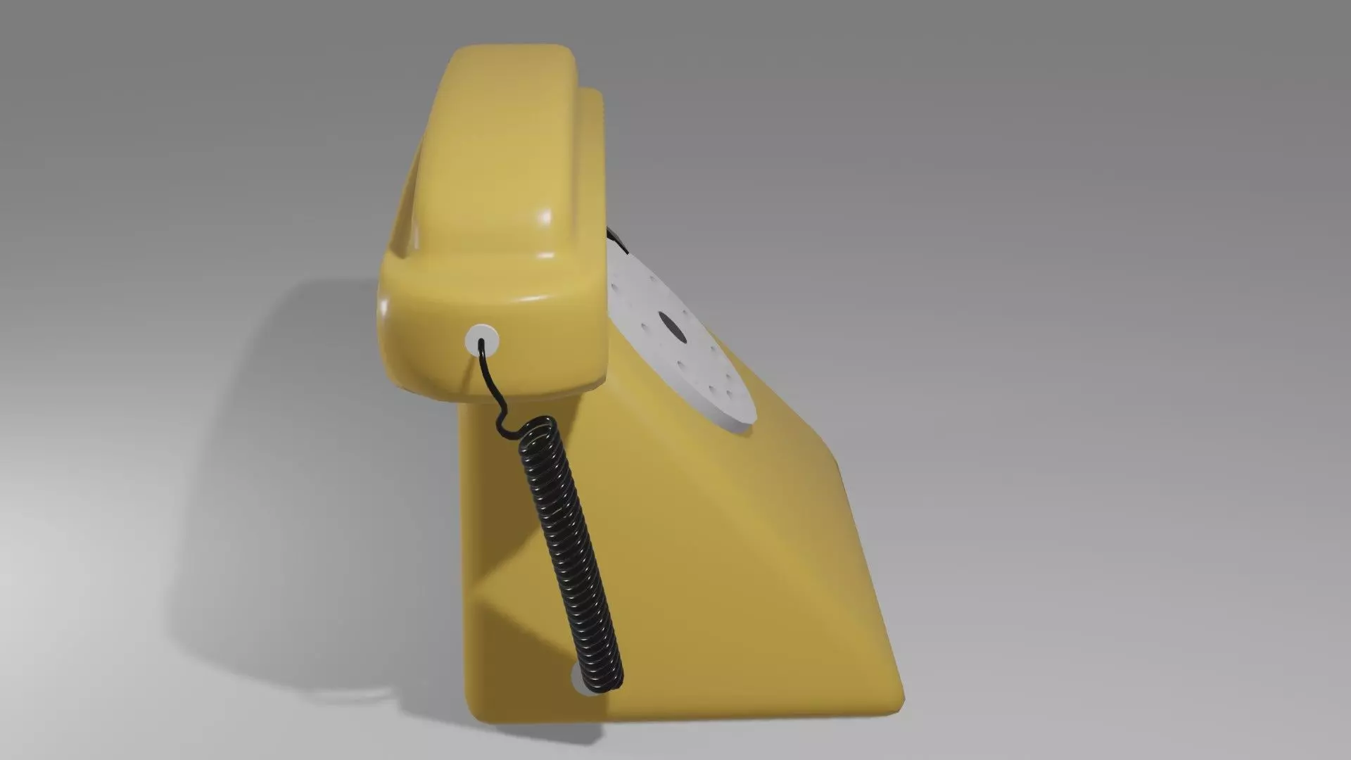 Old phone OBJ and Blend 3D model_4