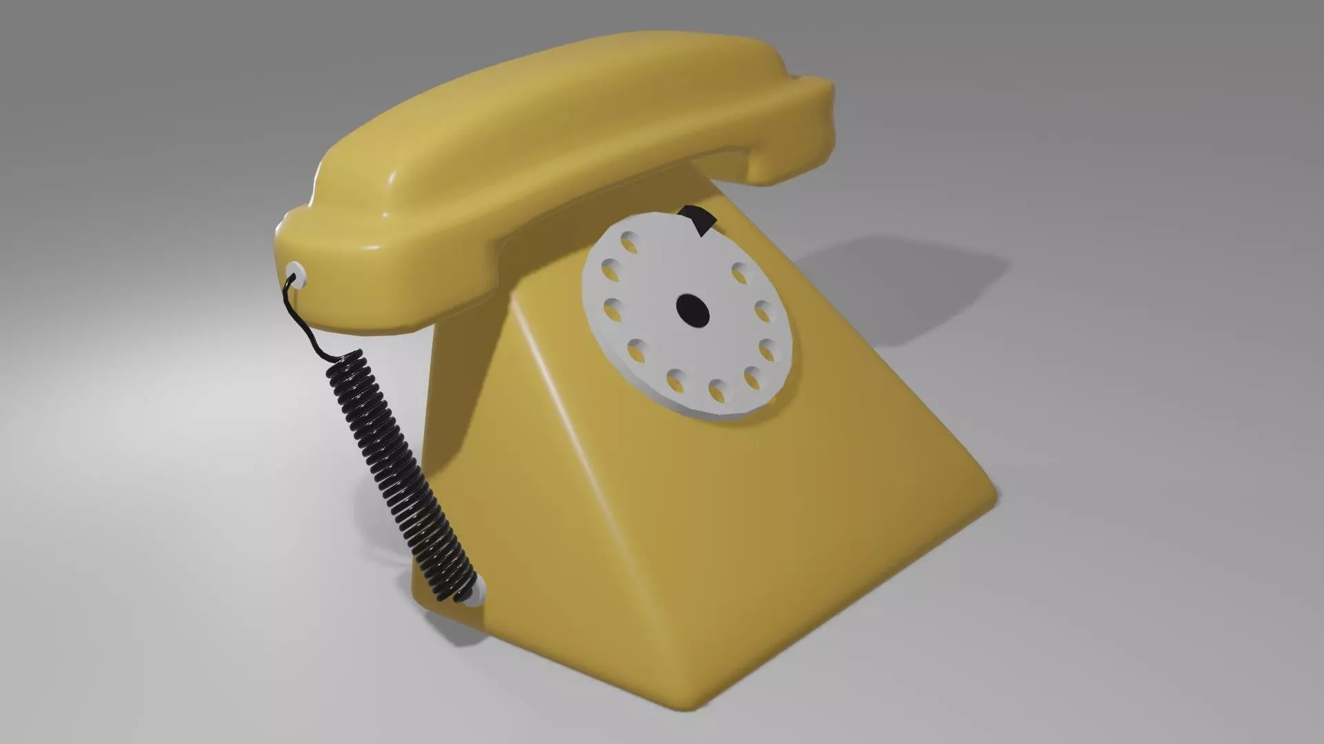 Old phone OBJ and Blend 3D model_1