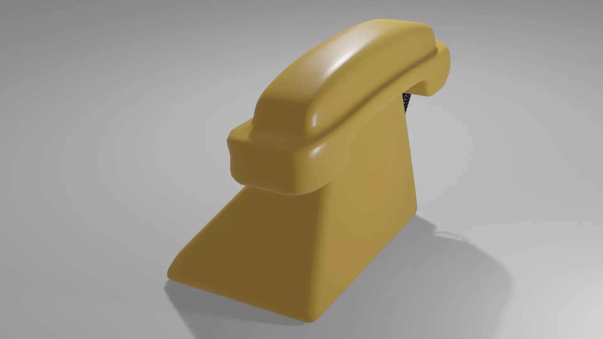 Old phone OBJ and Blend 3D model_3