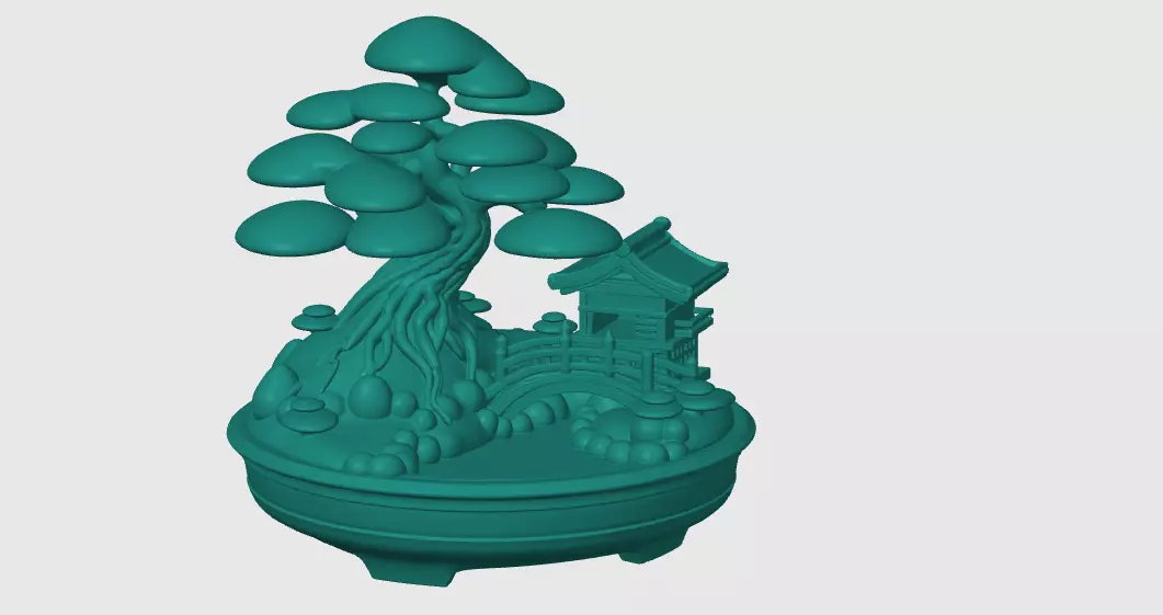 bonsai sculpture 3D print model
