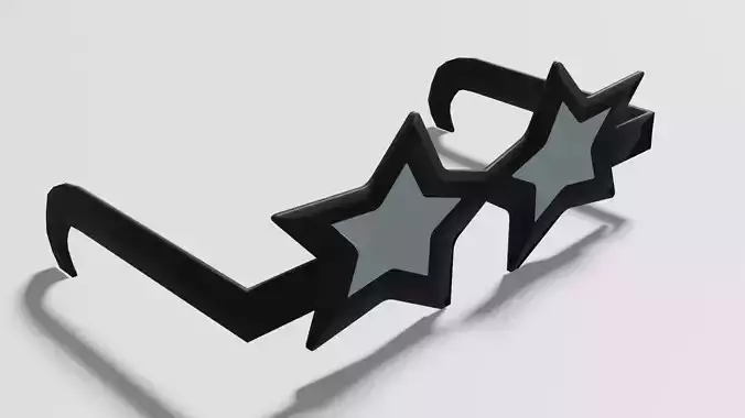 Sunglasses star shape OBJ and BLEND