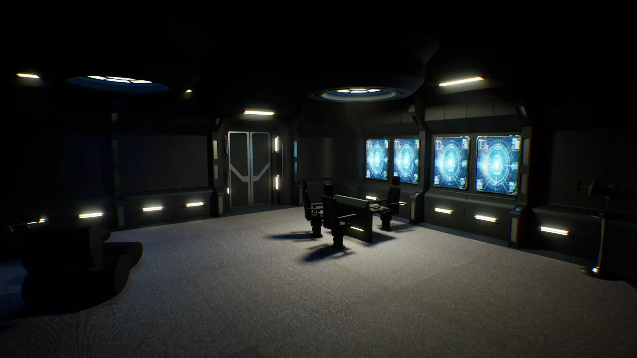 Starship Command Deck Unreal Engine 5 Sci-Fi Interior 3D model_14