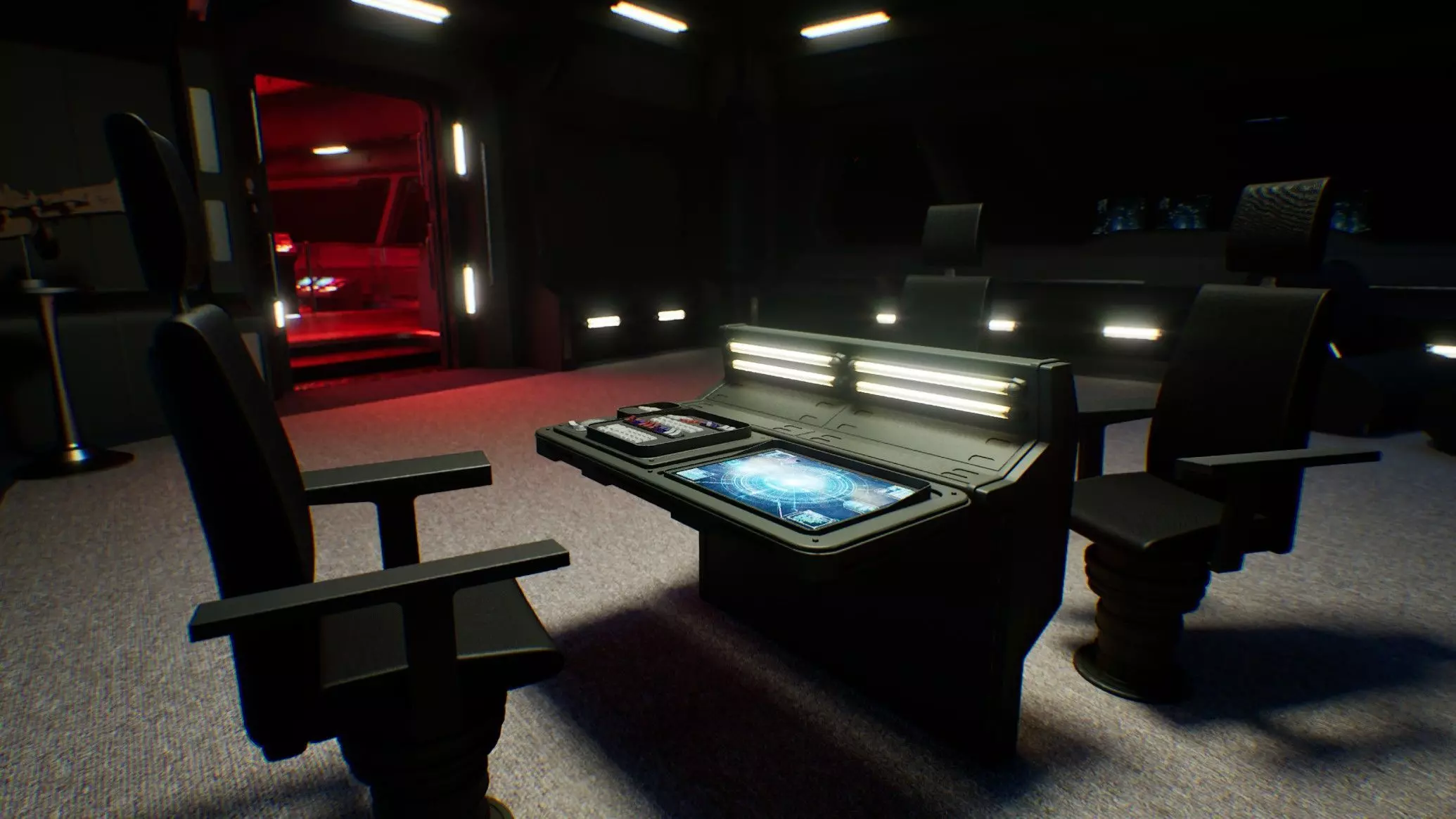 Starship Command Deck Unreal Engine 5 Sci-Fi Interior 3D model_11