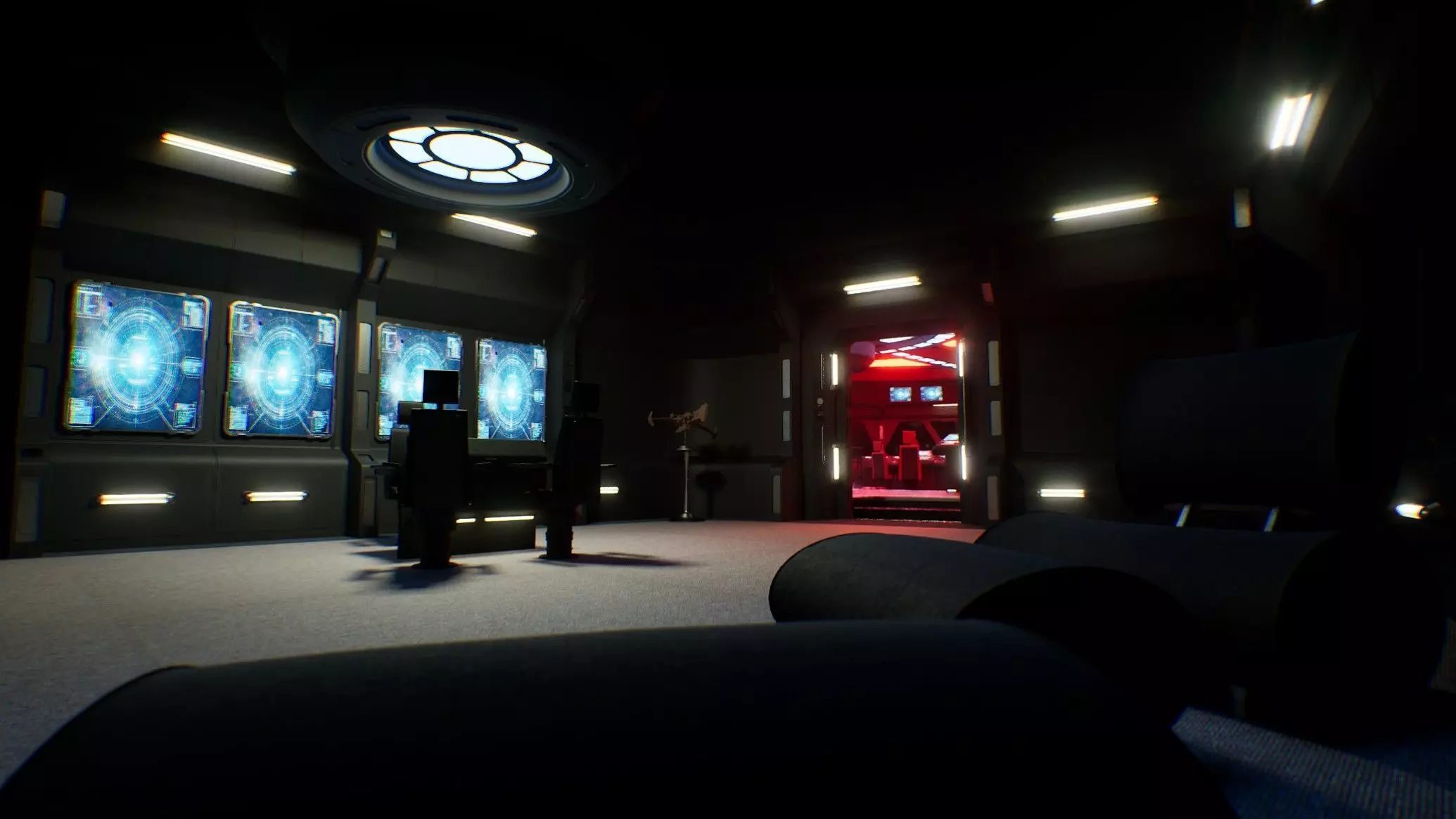 Starship Command Deck Unreal Engine 5 Sci-Fi Interior 3D model_12