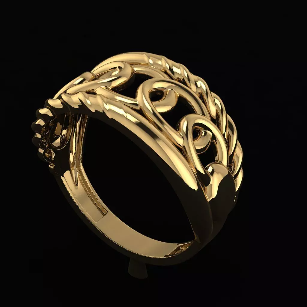 Minimalist Turkish Ring 3D print model