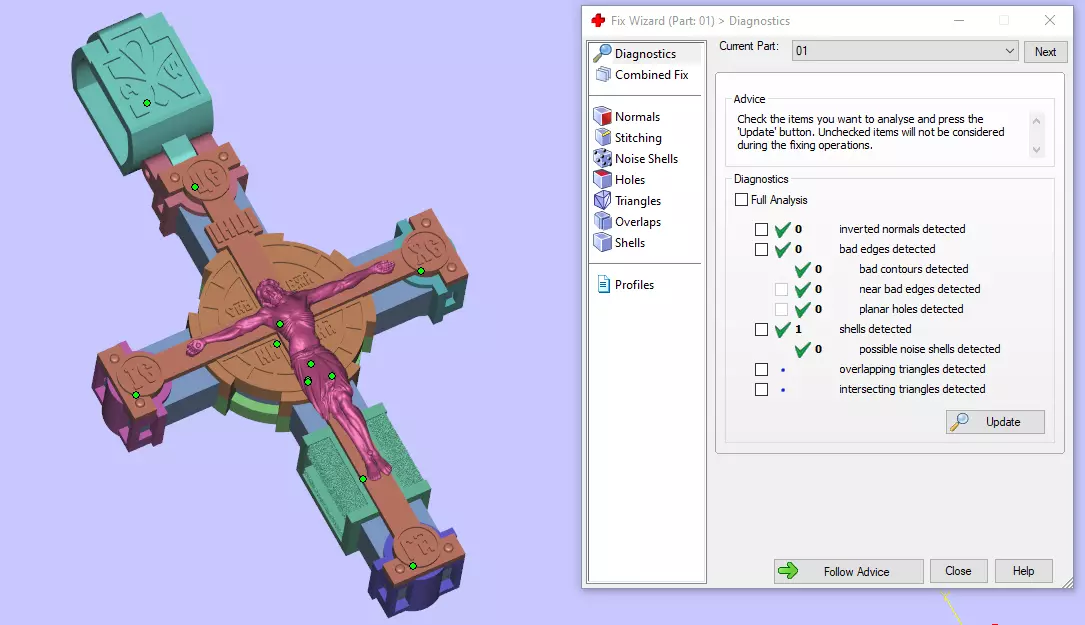 Orthodox cross with wood 3D print model_12