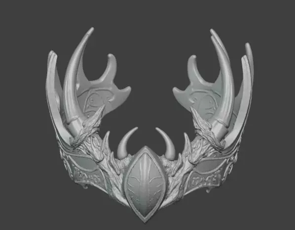Dragon Horn Crown Fantasy for Cosplay Props 3D print model_4