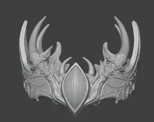Dragon Horn Crown Fantasy for Cosplay Props 3D print model