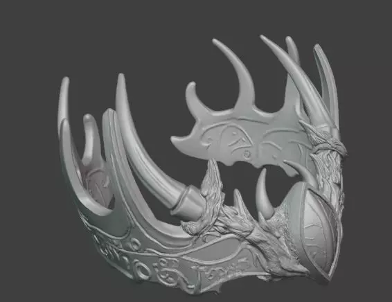 Dragon Horn Crown Fantasy for Cosplay Props 3D print model_3