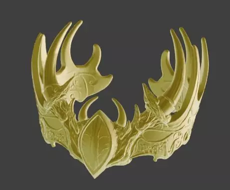Dragon Horn Crown Fantasy for Cosplay Props 3D print model_5