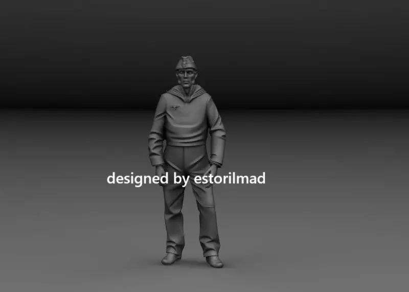 WW2 GERMAN CREW KRIEGSMARINE SCHNELLBOOT V2 3D print model_0