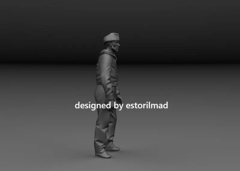 WW2 GERMAN CREW KRIEGSMARINE SCHNELLBOOT V2 3D print model_1