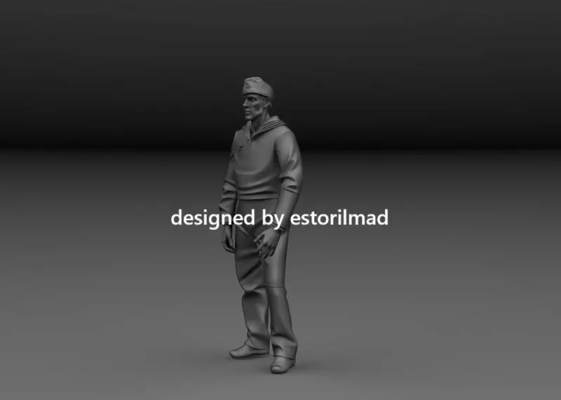 WW2 GERMAN CREW KRIEGSMARINE SCHNELLBOOT V2 3D print model_2