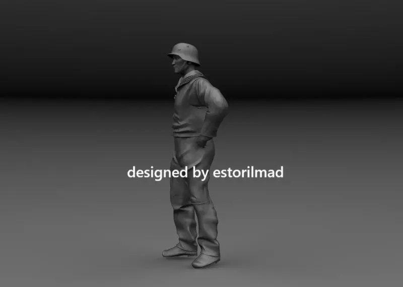 WW2 GERMAN CREW KRIEGSMARINE SCHNELLBOOT V3 3D print model_1