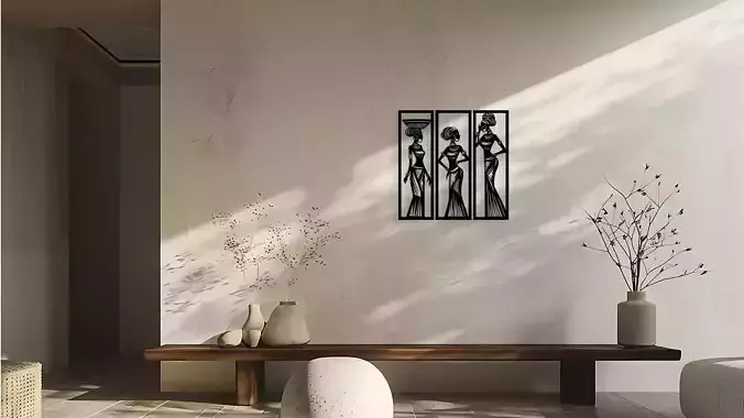 African Women Wall Decor Art