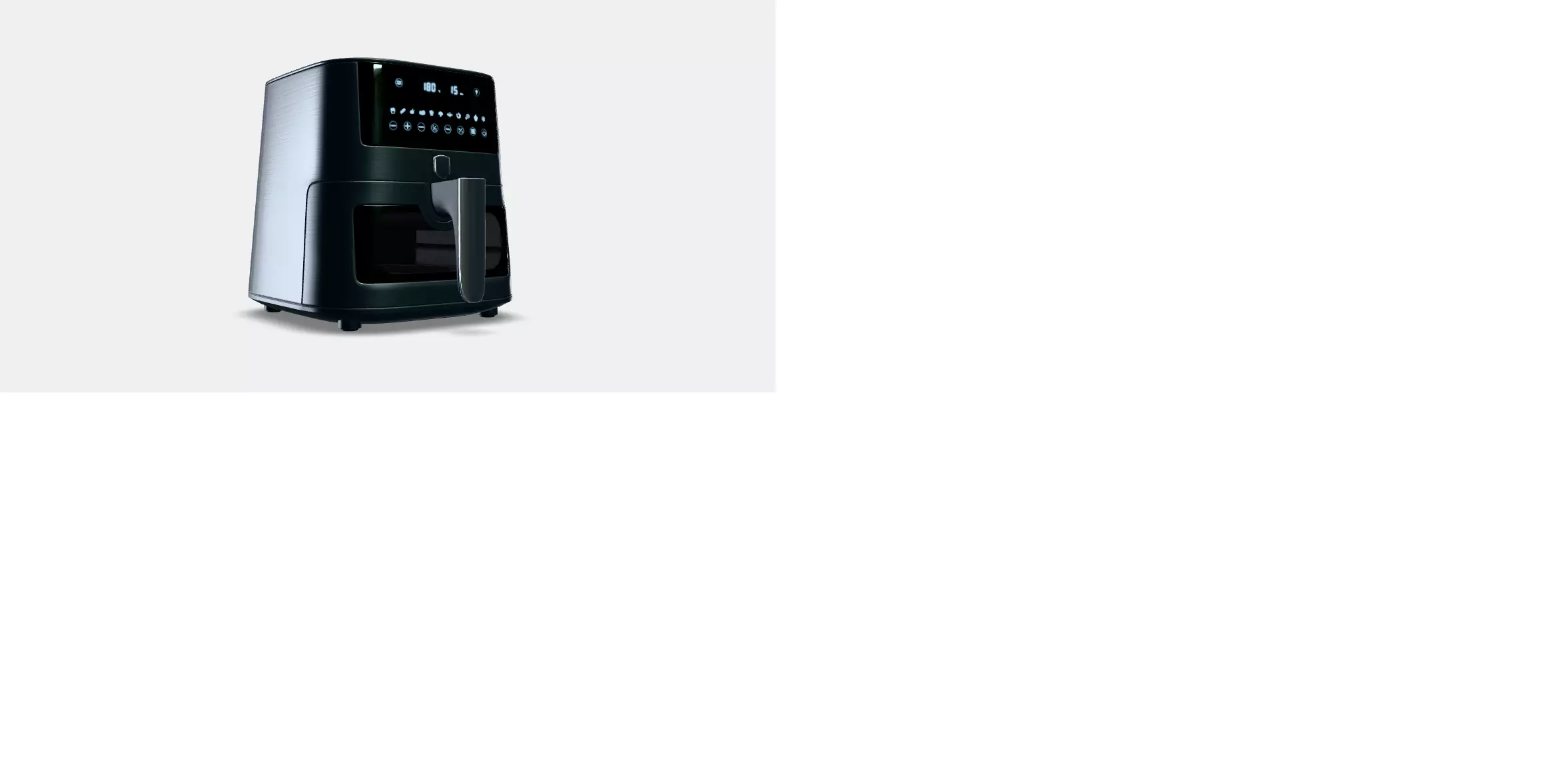 AirFryer with transparent window 5 L 3D model