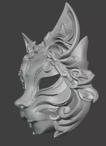 Cat Masquerade Mask Fantasy for Party Cosplay and 3D Printing 3D print model_2