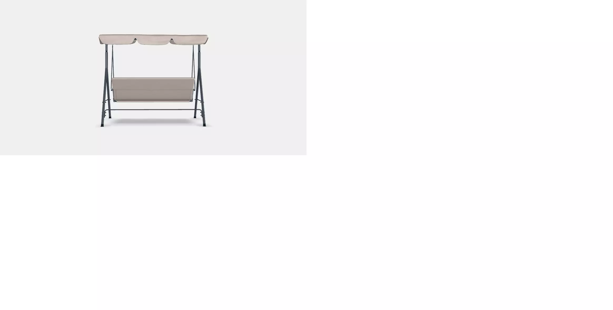 Serenita garden swing bed 2 3D model_9