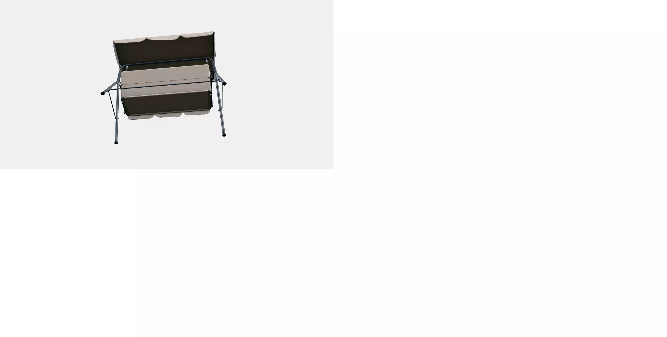 Serenita garden swing bed 2 3D model_6