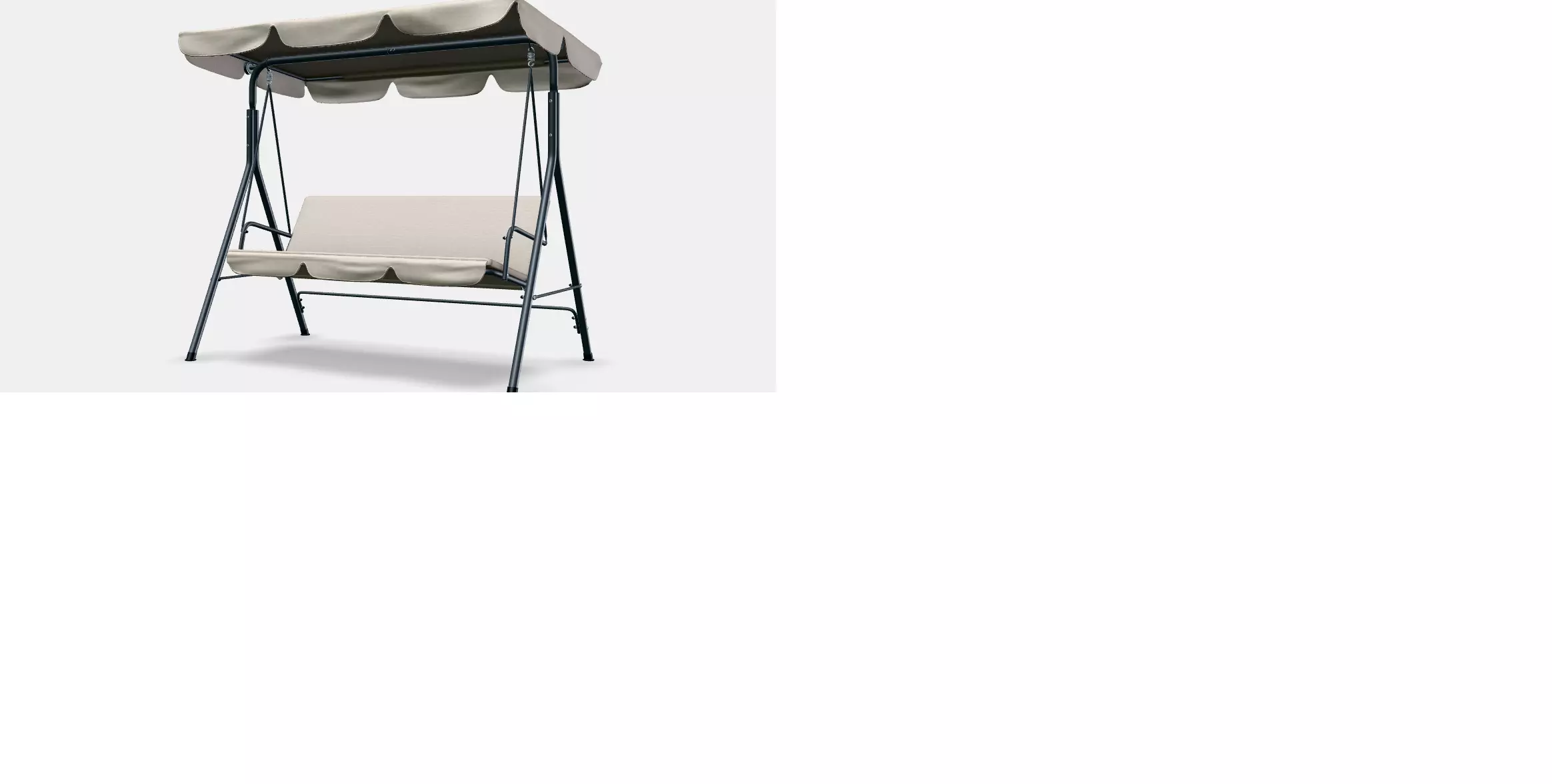 Serenita garden swing bed 2 3D model_8