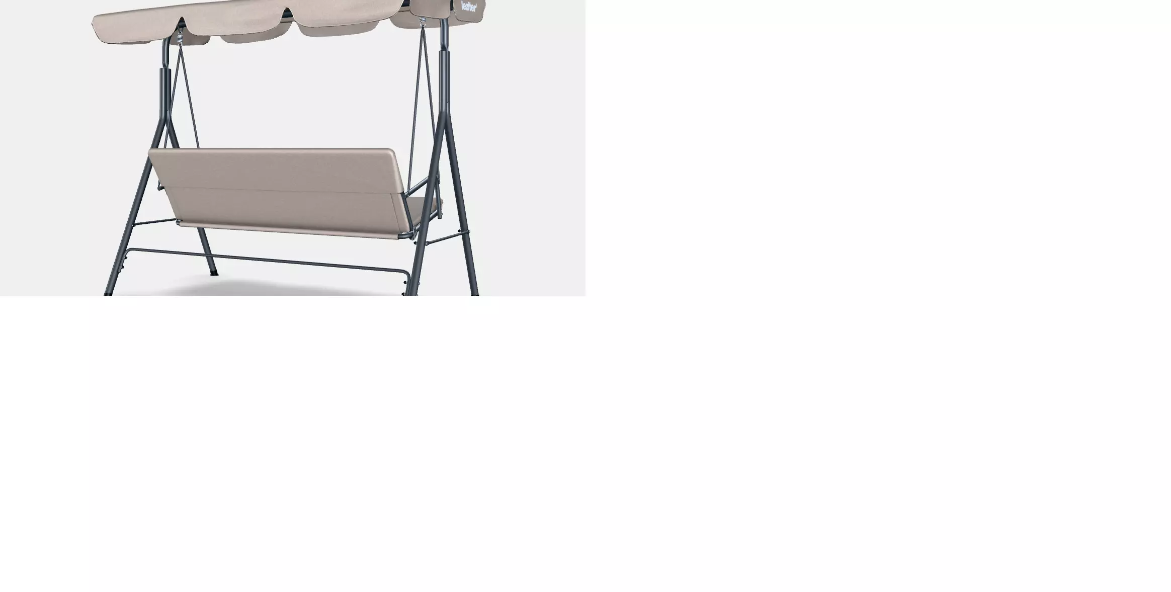 Serenita garden swing bed 2 3D model_5