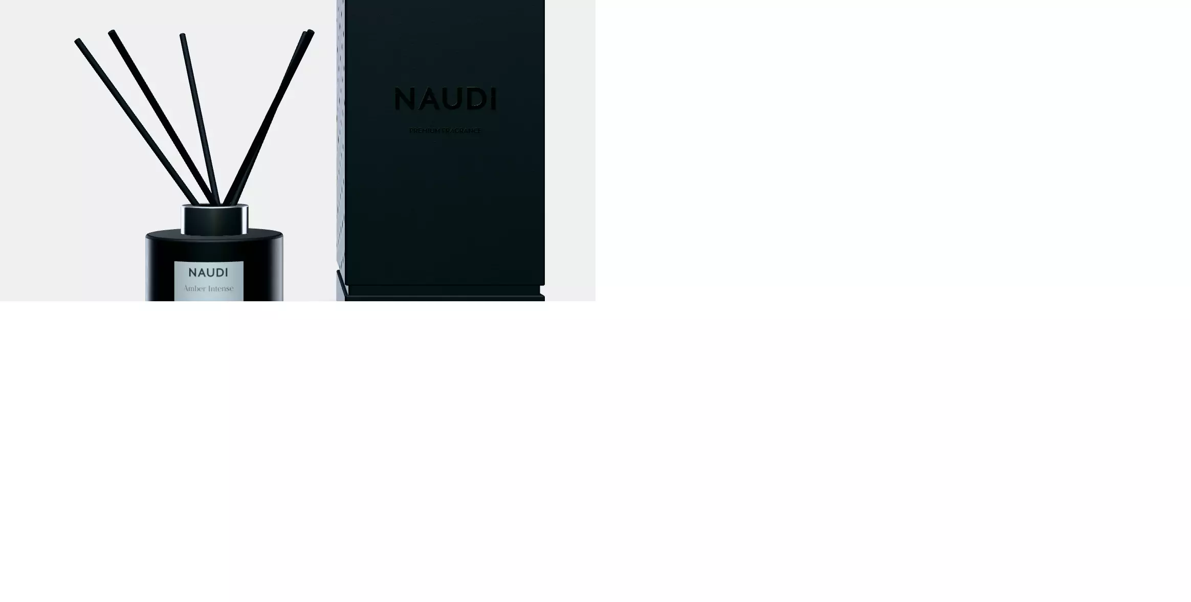 Amber Intense diffuser with wand - Naudi Low-poly 3D model_4