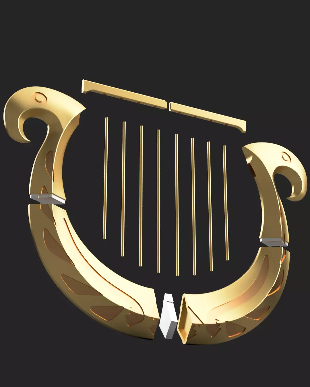 The Legend of Zelda Skyward Sword - Goddess Harp 3D print model_2