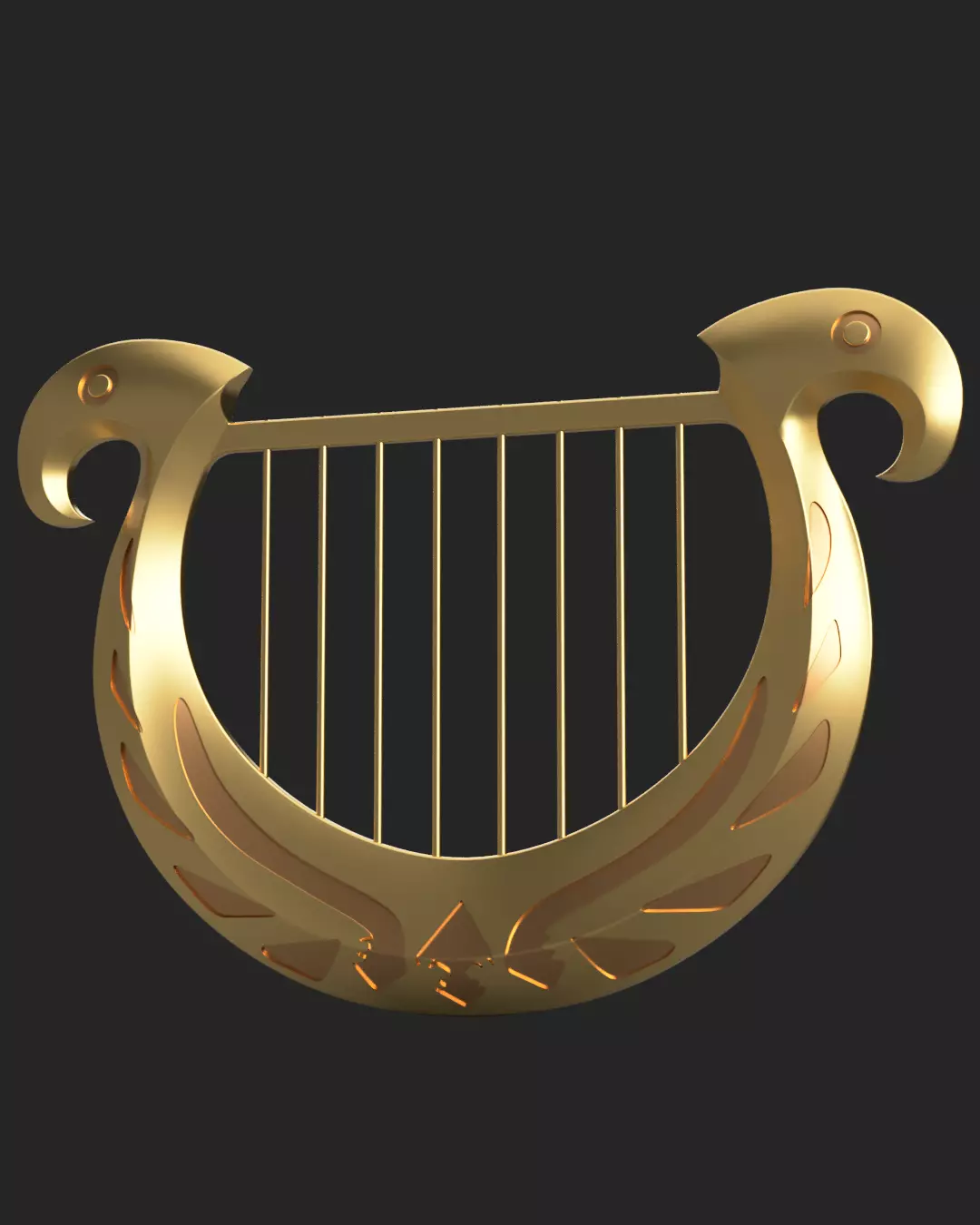 The Legend of Zelda Skyward Sword - Goddess Harp 3D print model_3