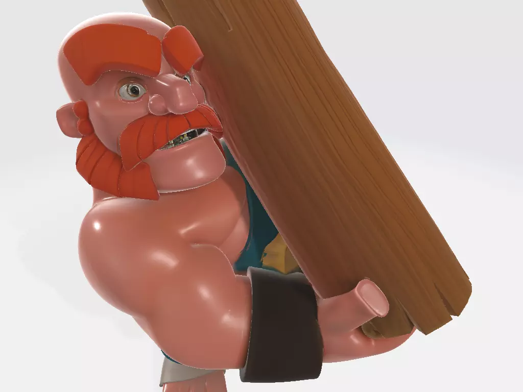 Clash of Clans - Clan Games Presenter Version 02 3D print model_5