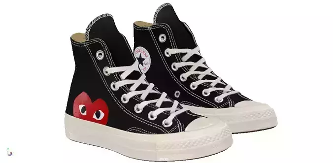 CDG X Converse 1970s green hi