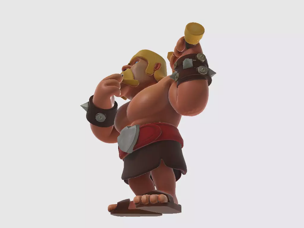 Clash of Clans - Barbarian 3D print model_5