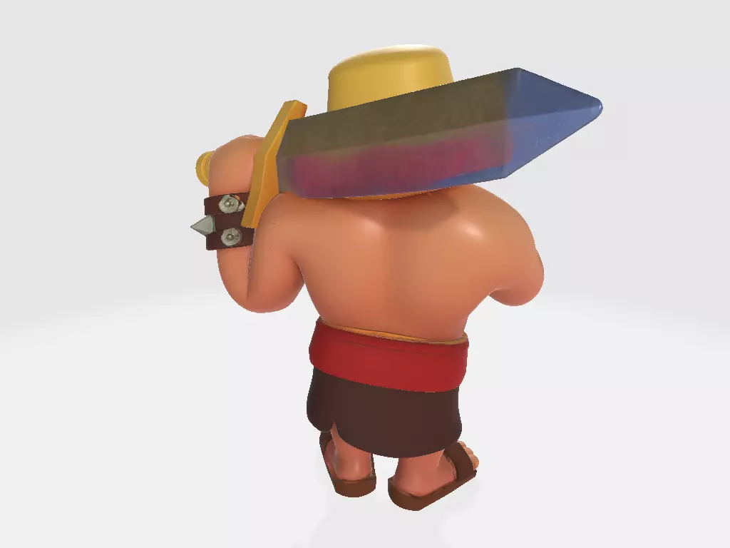 Clash of Clans - Barbarian 3D print model_3
