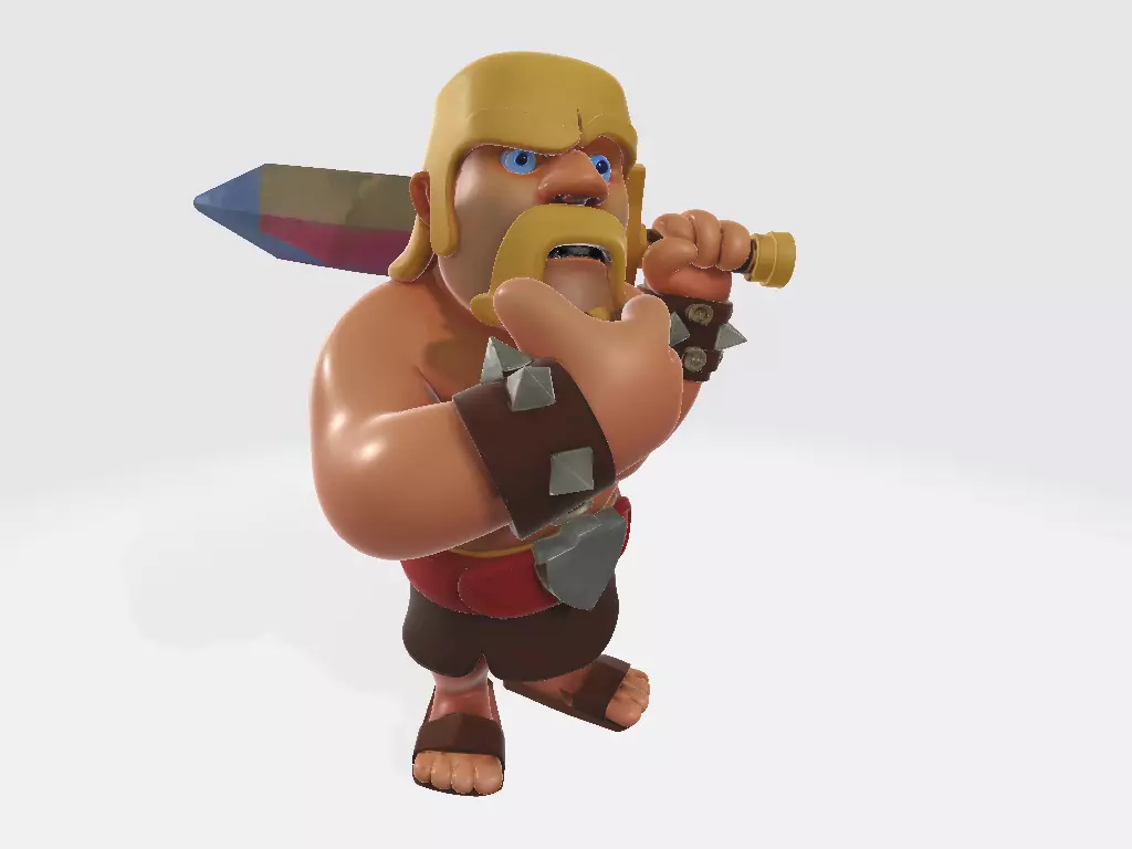 Clash of Clans - Barbarian 3D print model_0