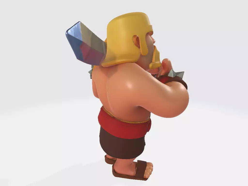 Clash of Clans - Barbarian 3D print model_4